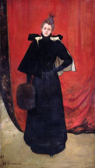 Portret van Madame Gervex, 1893 door Henri Gervex